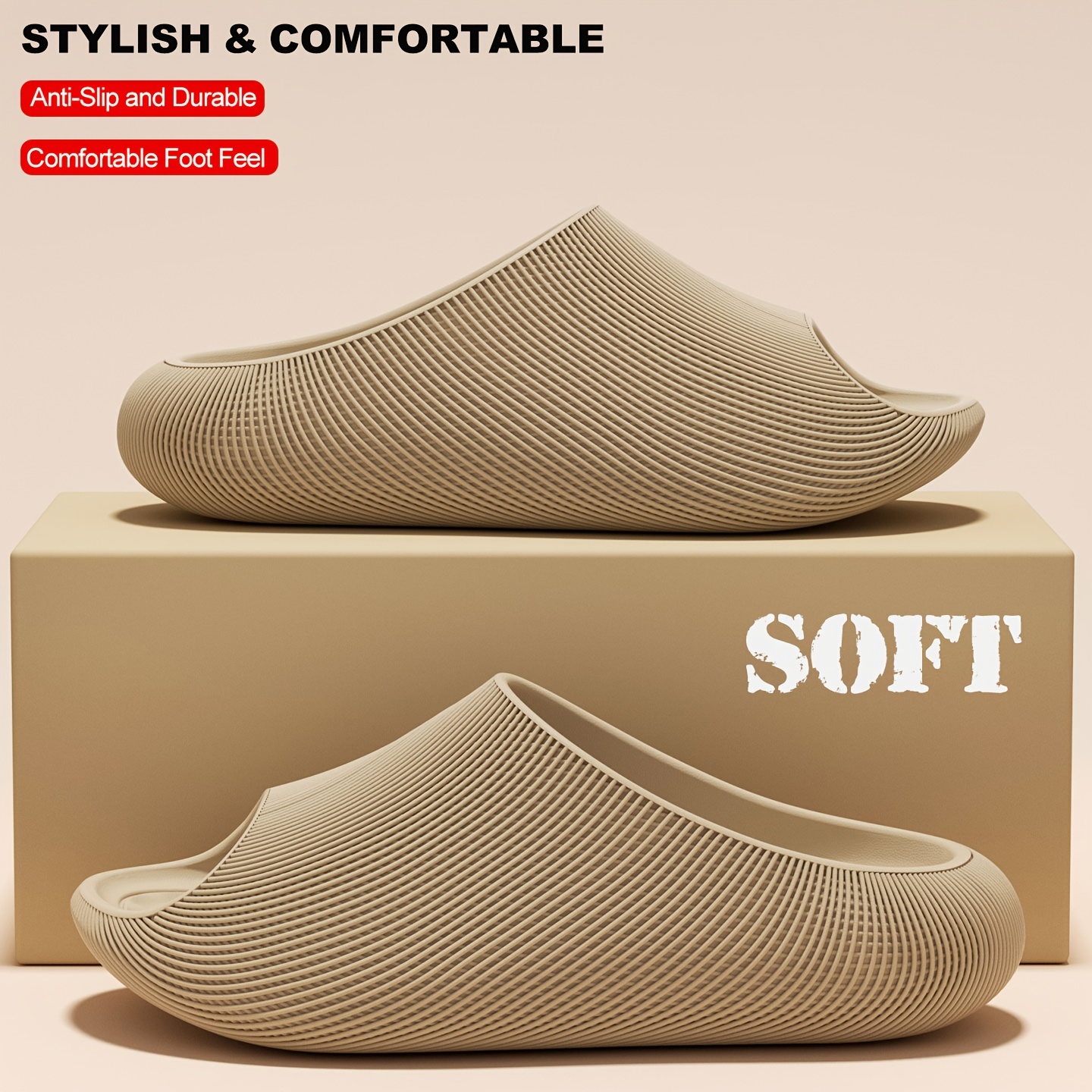 Men's Summer New Outdoor Sports Sandals, Foot Massage, EVA 1pc, Soft Rebound, Outdoor Sports, Water Sports, Men's Summer Sandals