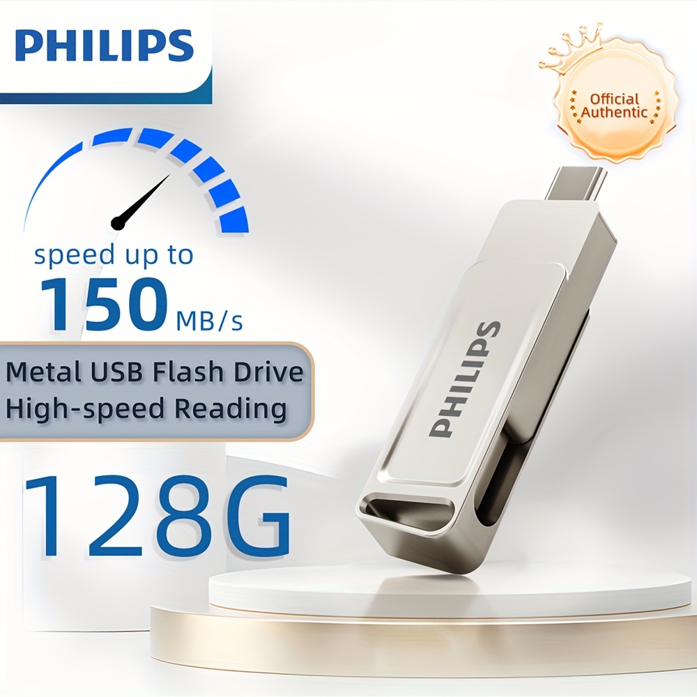 Image of Usb C Dual Flash Drive To 150mb/s - 2 In 1 Otg Usb 3.1 Type-c Metal Drive 32gb/64gb/128gb/256gb/512gb For Usb-c Phones, , Computers, Etc