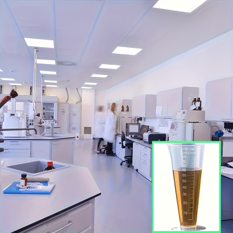 lab essential acid and   resistant polypropylene conical measuring cup heat resistant to   precise measurement research assistant