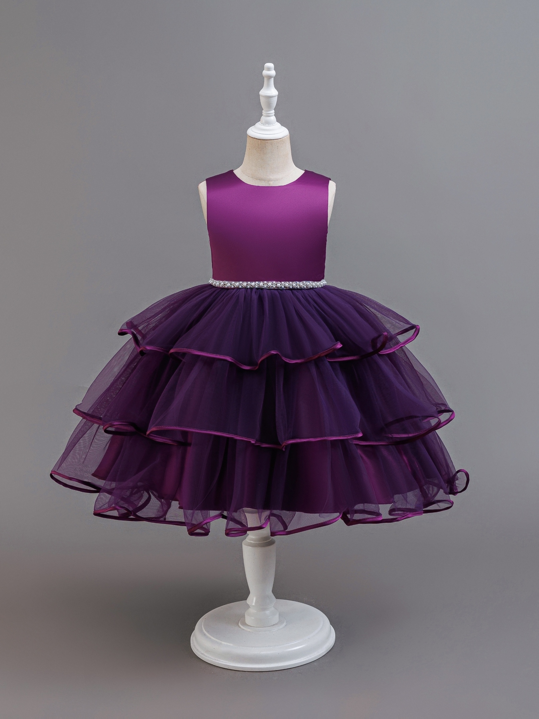 elegant girls tutu party evening dress crystal waistband 3 - Temu Norway