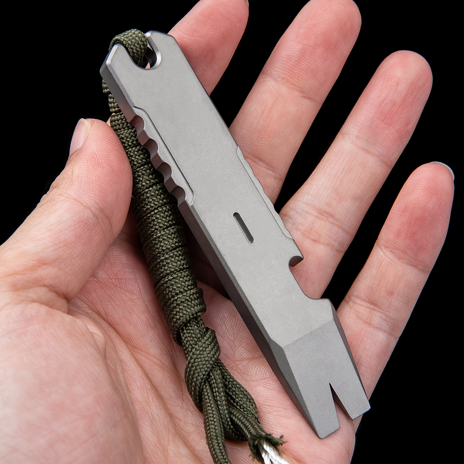 

Tiviva Titanium Alloy Multi-tool Pry Bar - Compact Edc Gadget With Bottle, Can , & More - Metal Hand For, Home Improvement &