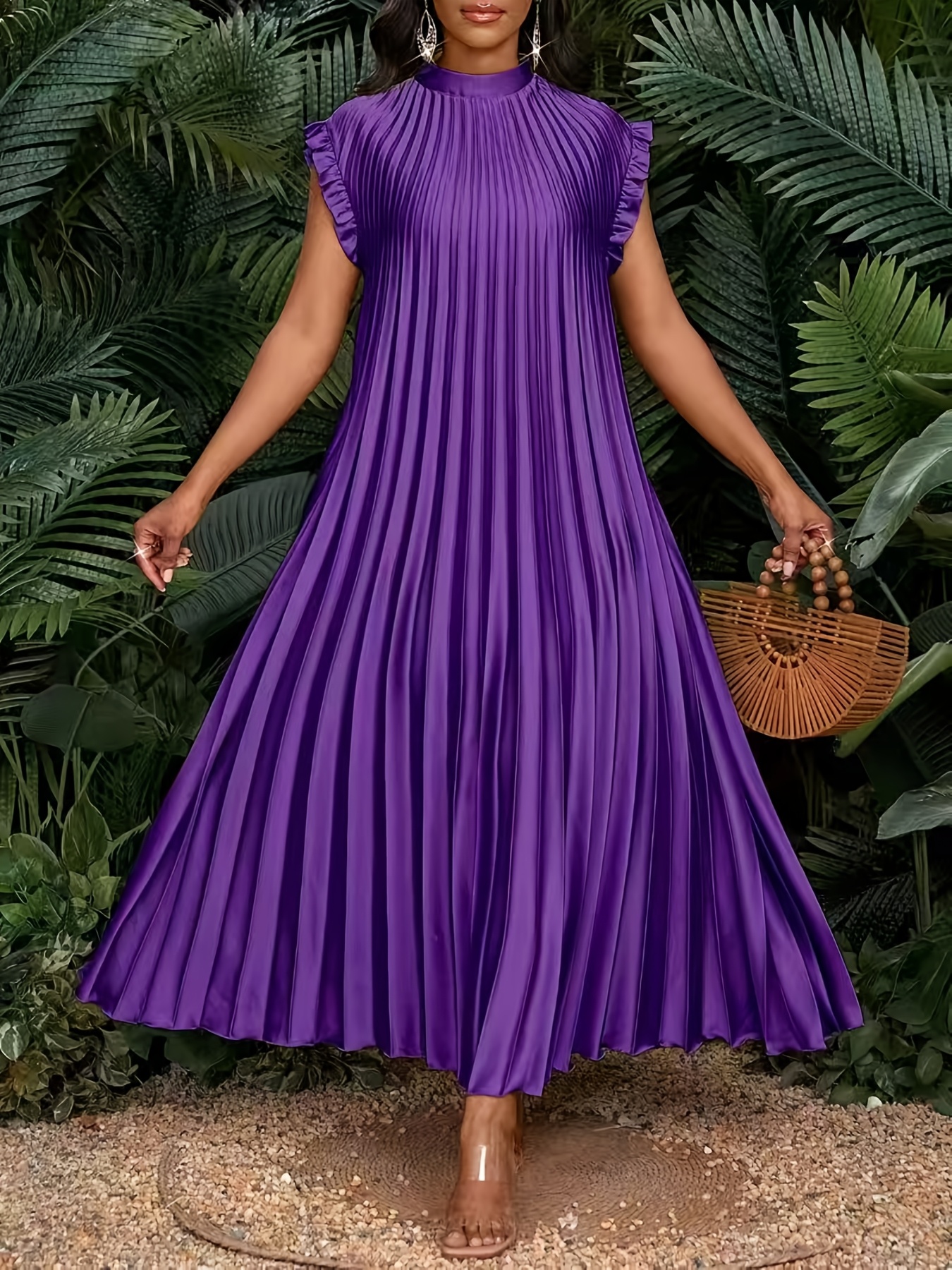 plus size plus size elegant dress women long maxi dress - Temu Oman