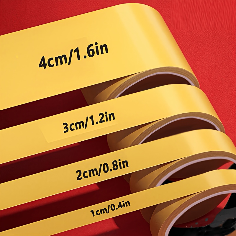 TEMU 4-roll Self-adhesive No- No-sew Garment Edging Tape, Pants Cover-up Tape, Removable Invisible Fabric Repair Tape