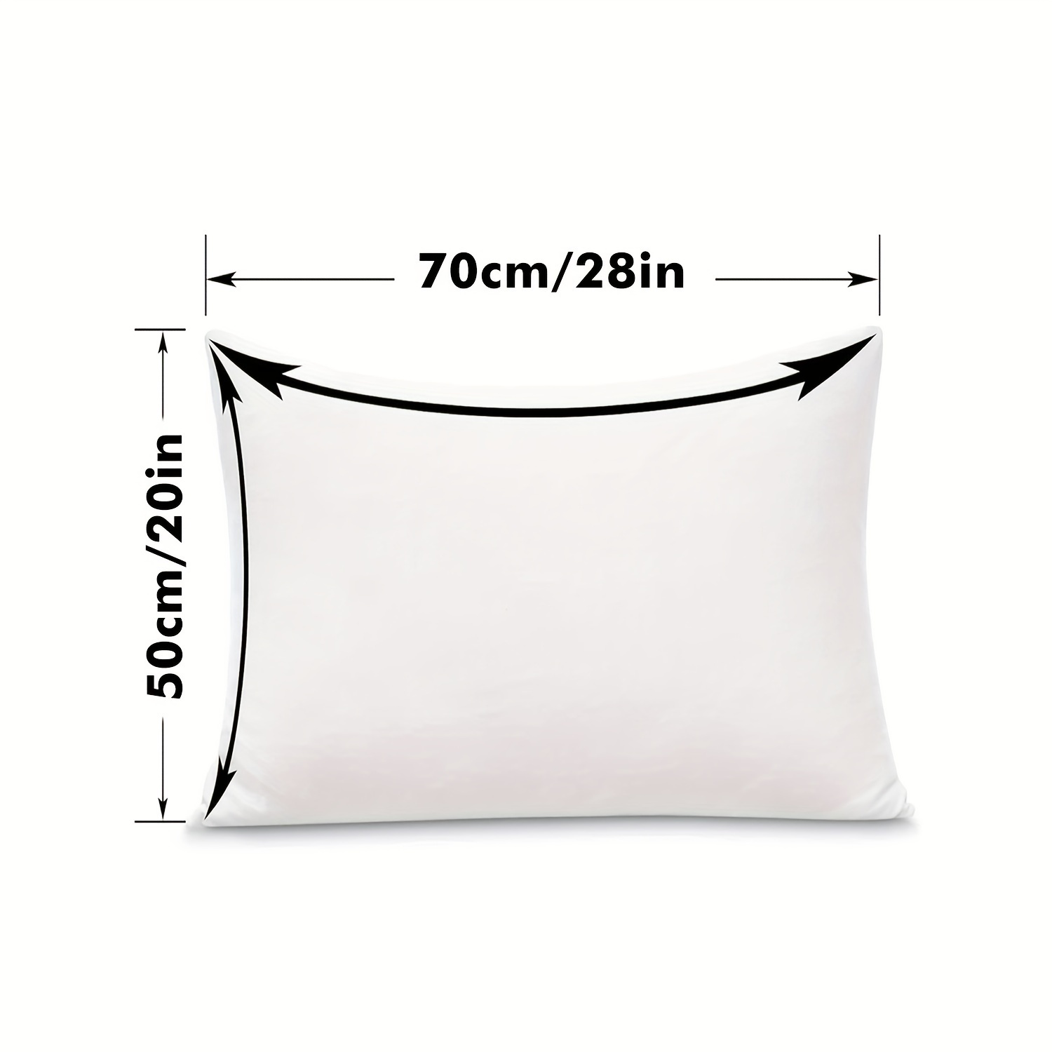 TEMU Protector de Almohada Puro con Cierre de Cremallera, Transpirable y Calidad de Hotel, para Proteger la Almohada