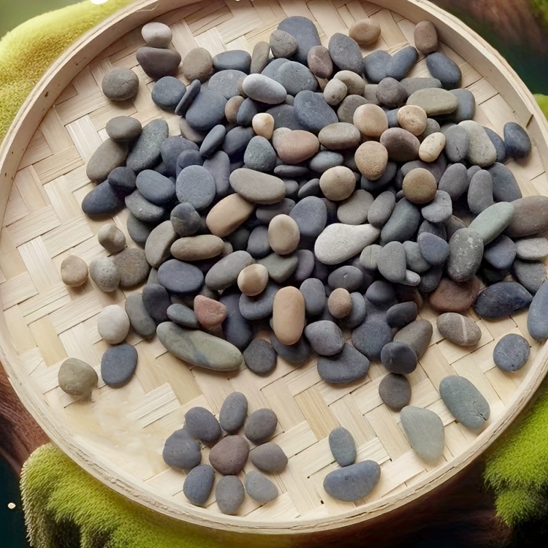 TEMU 36 Smooth Flat Stones For Painting, Sizes, Perfect For Art Decoration, Handicrafts, Fish Tank Decoration, Rock Painting