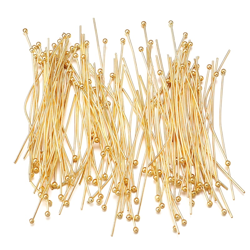 E-shop 400 Stk./20 mm Gemischte Farbe Perlenkugelkopf Nadeln Edelstahl Rundkopf Nadeln, Hohe Farberhaltung, Nicht Verwaschen, Biegsam, Zuschneidbar,