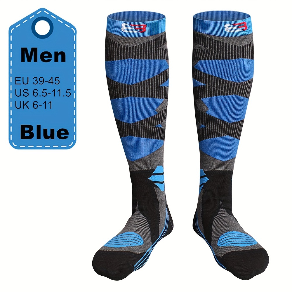 E-shop Ein Paar Herbst- und Winter-Ski-Socken für Männer und Frauen, Verdickte Atmungsaktive Lange Sportsocken zum Wandern, Klettern und Eislaufen