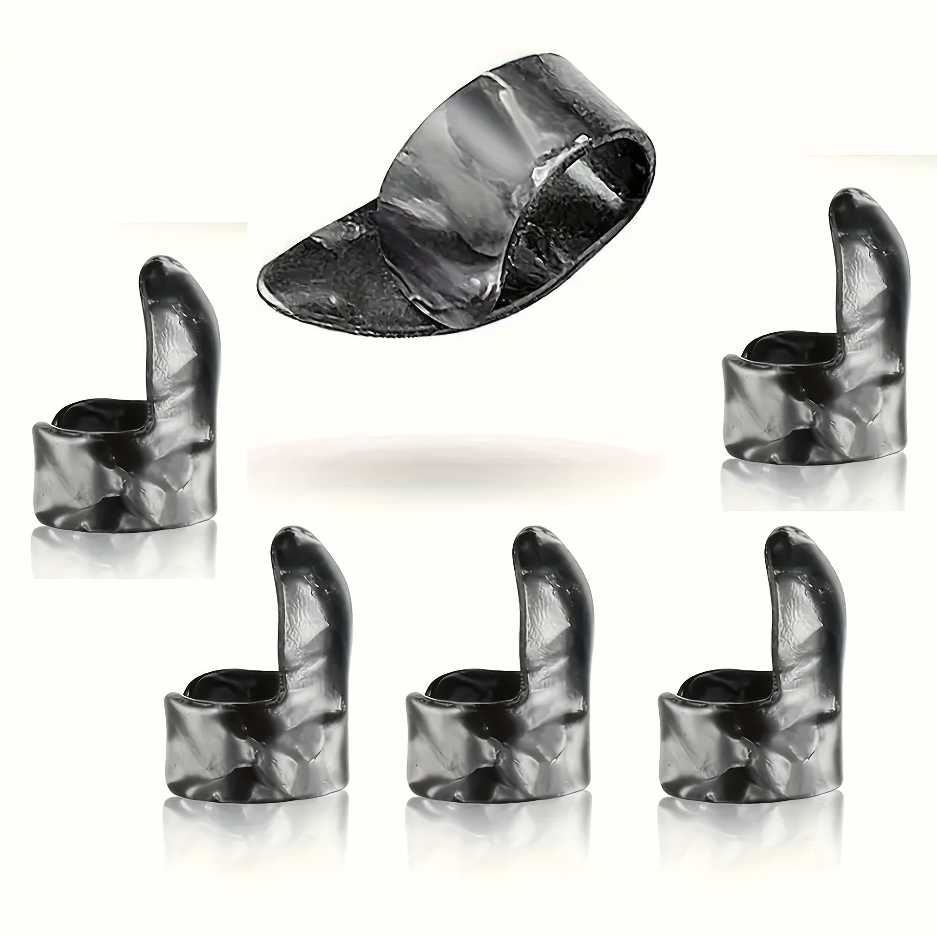 6pcs Thumb Picks And Finger Picks - Best For Fingerstyle Guitar, Banjo Or Ukulele.