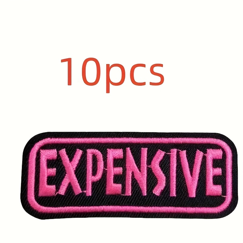 TEMU -quality Embroidery Iron-on Patches With Stylish Letter Designs, Perfect For Fashion Enthusiasts And Ideal For