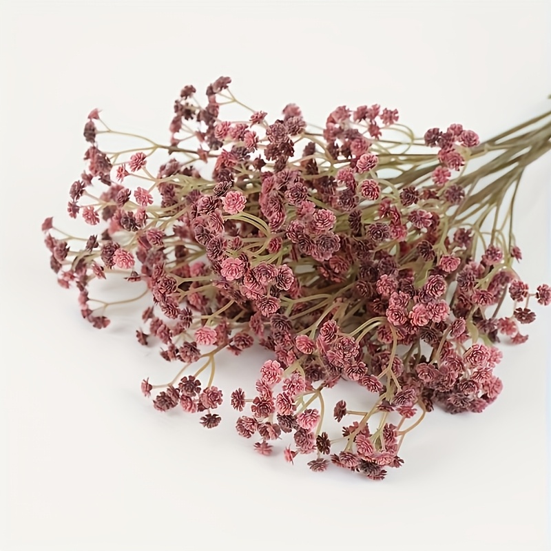 Image of 4pcs Artificial Simulation Long Branch Autumn 's Breath Fake Flowers Suitable For Home Wedding Party Kitchen Holiday Decor