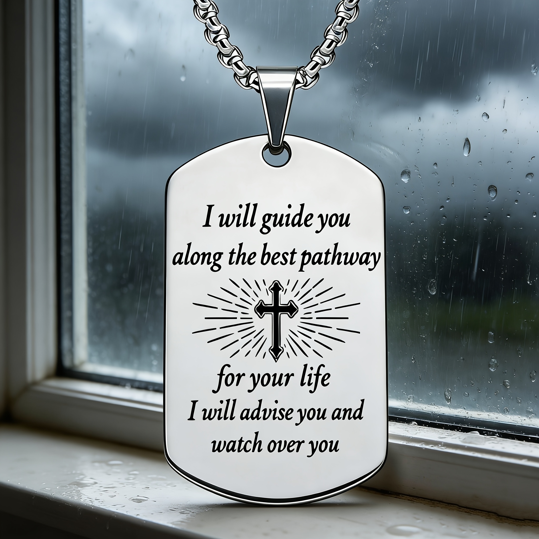 "I Will Watch Over You" Heartwarming Pendant Necklace