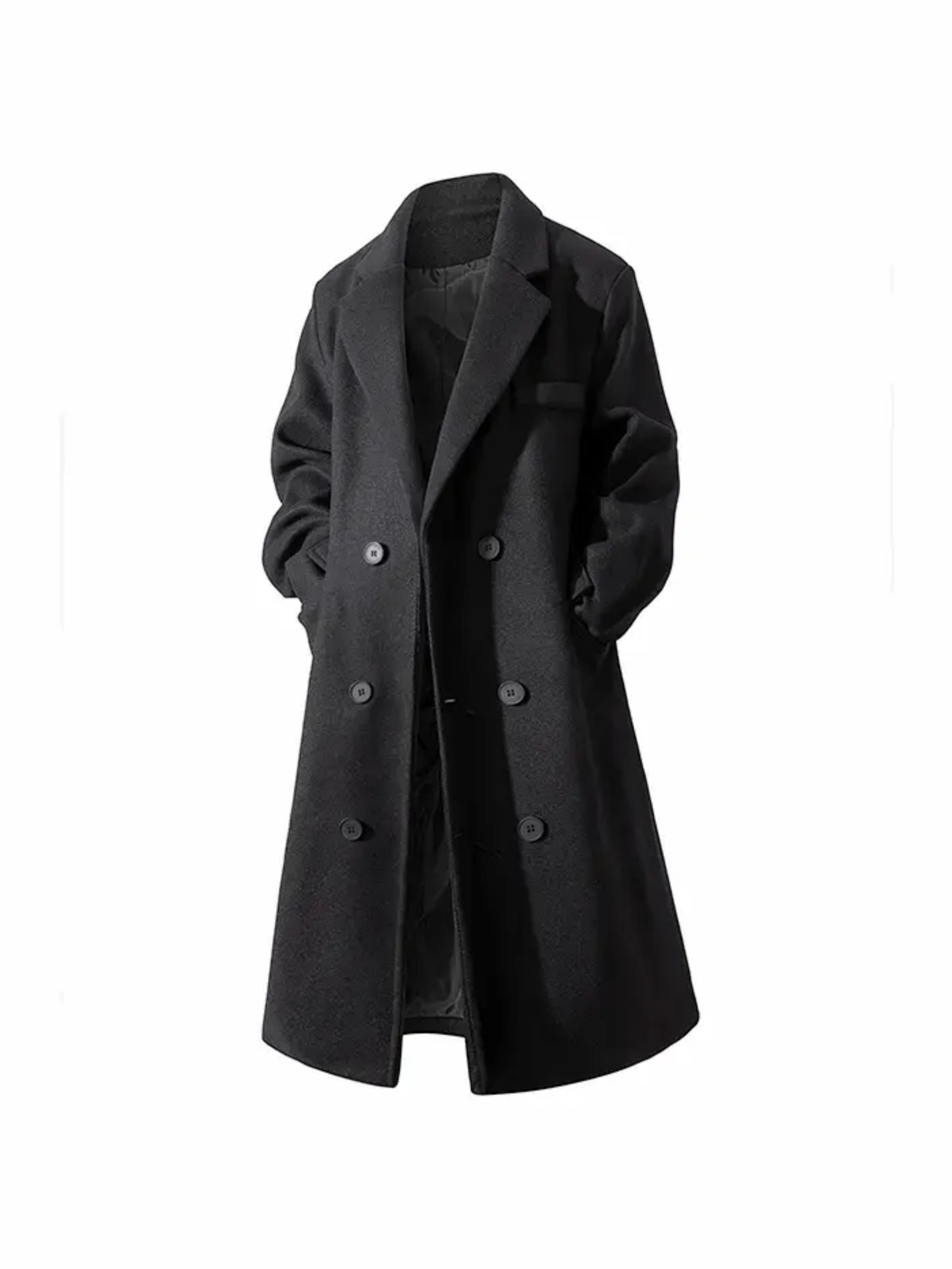 mens length heavy duty trench coat three dimensional - Temu Oman