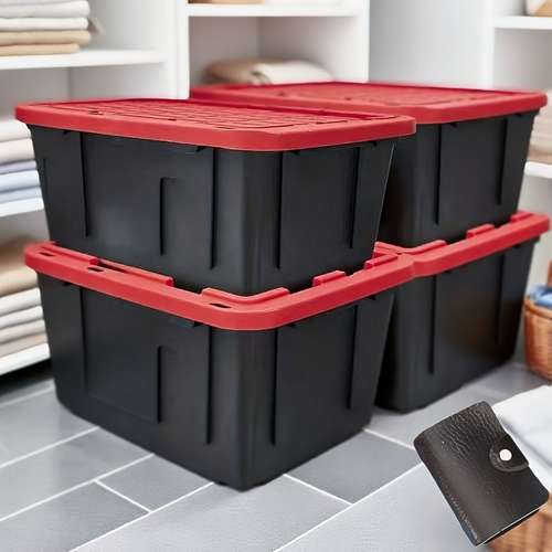 Large & Small Fabric Storage Boxes With Flip Lids – 2/4/6Pcs Foldable Cube Baskets For Home