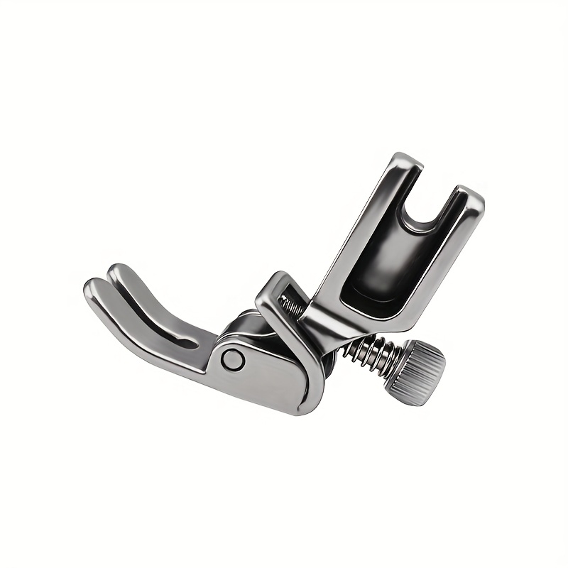 TEMU Accessoire de Machine à Coudre Industrielle avec Pied Presse-Pli Ajustable et Volant Décoratif pour Aiguille Unique - 1 Pièce