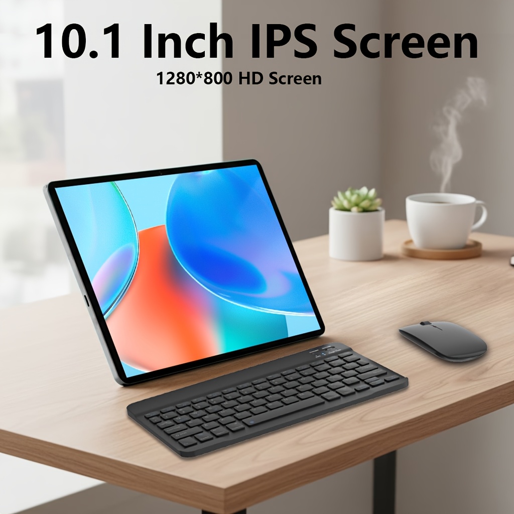 CRELANDER W30 Tablet Featuring a 10.1-Inch Android Display with a 16 IPS Screen, Powered by a Unisoc Octa-Core Processor, Equipped with 12GB of RAM (4GB + 8GB), And 128GB of Internal Storage That Can Be Expanded Up to 1TB, Tablet, Pad