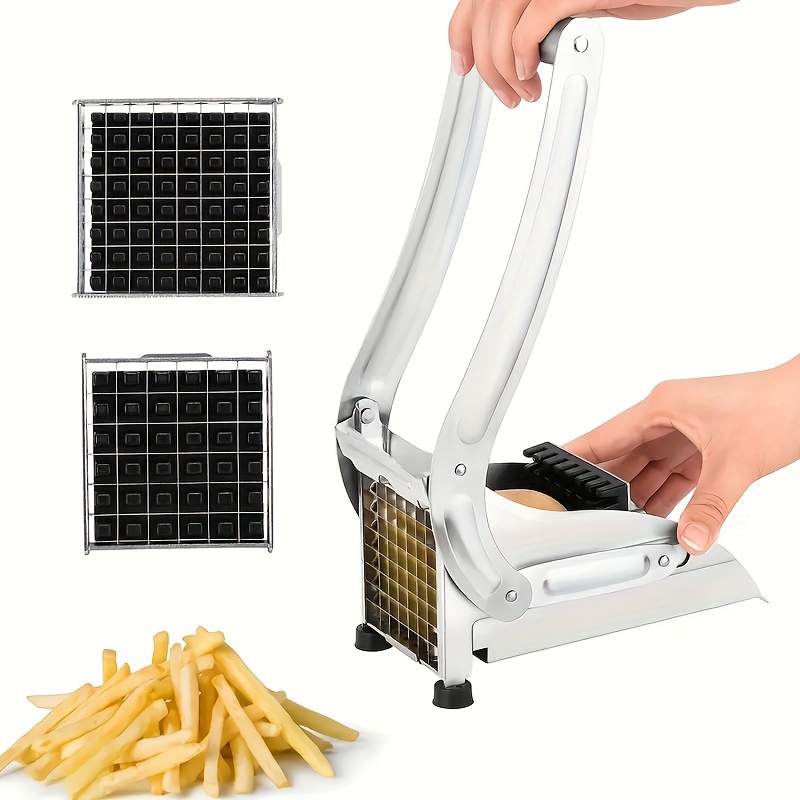 Picador de patatas fritas cortador de papas fritas multifunción chopper luz  blanca patatas fritas rejilla de corte de chips corte-Cortador de verduras
