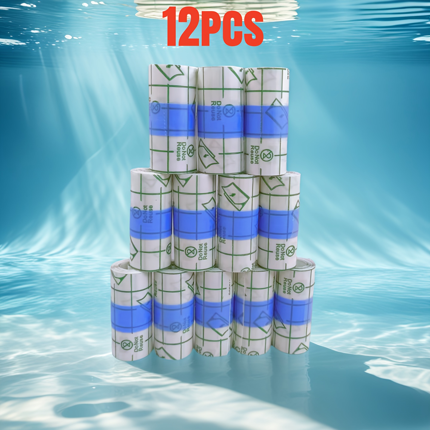 12 Rolls High Elastic Breathable Pu Film - For Swimming, Shower, And Protecting Tattoos