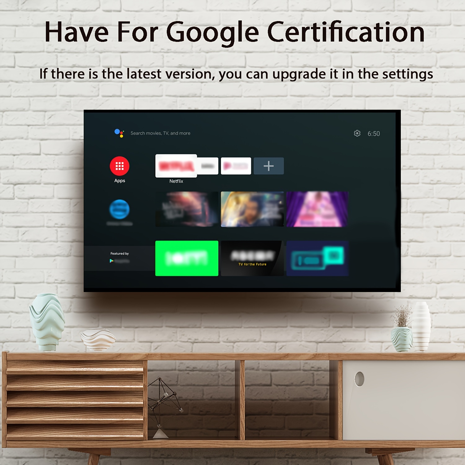 Original New Google Chromecast 4th with Google TV with 4K Android 10  Netflix Certified Dolby Vision