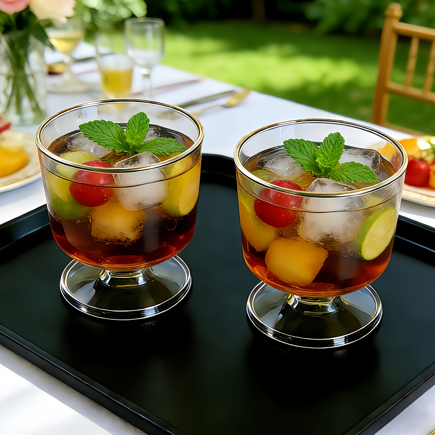 13 vasos transparentes con vaso | Champán, vino y vasos de cóctel para bodas, fiestas de cumpleaños, cenas familiares, camping al aire libre