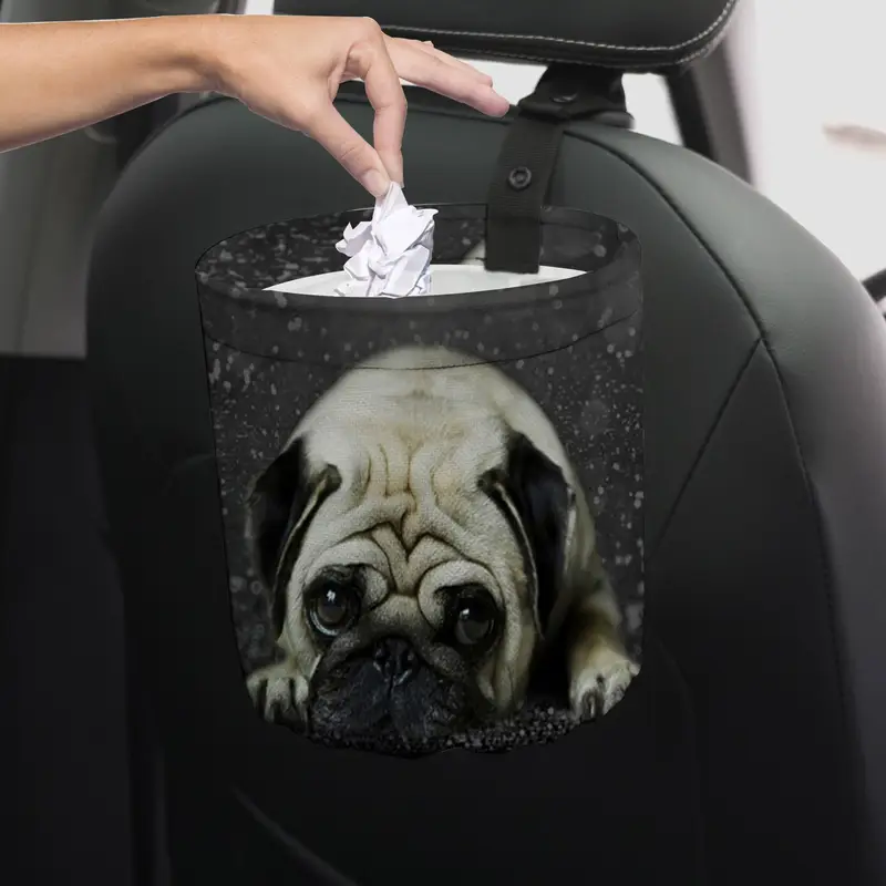 Pug Car Trash Bag Pug Car Trash Bag