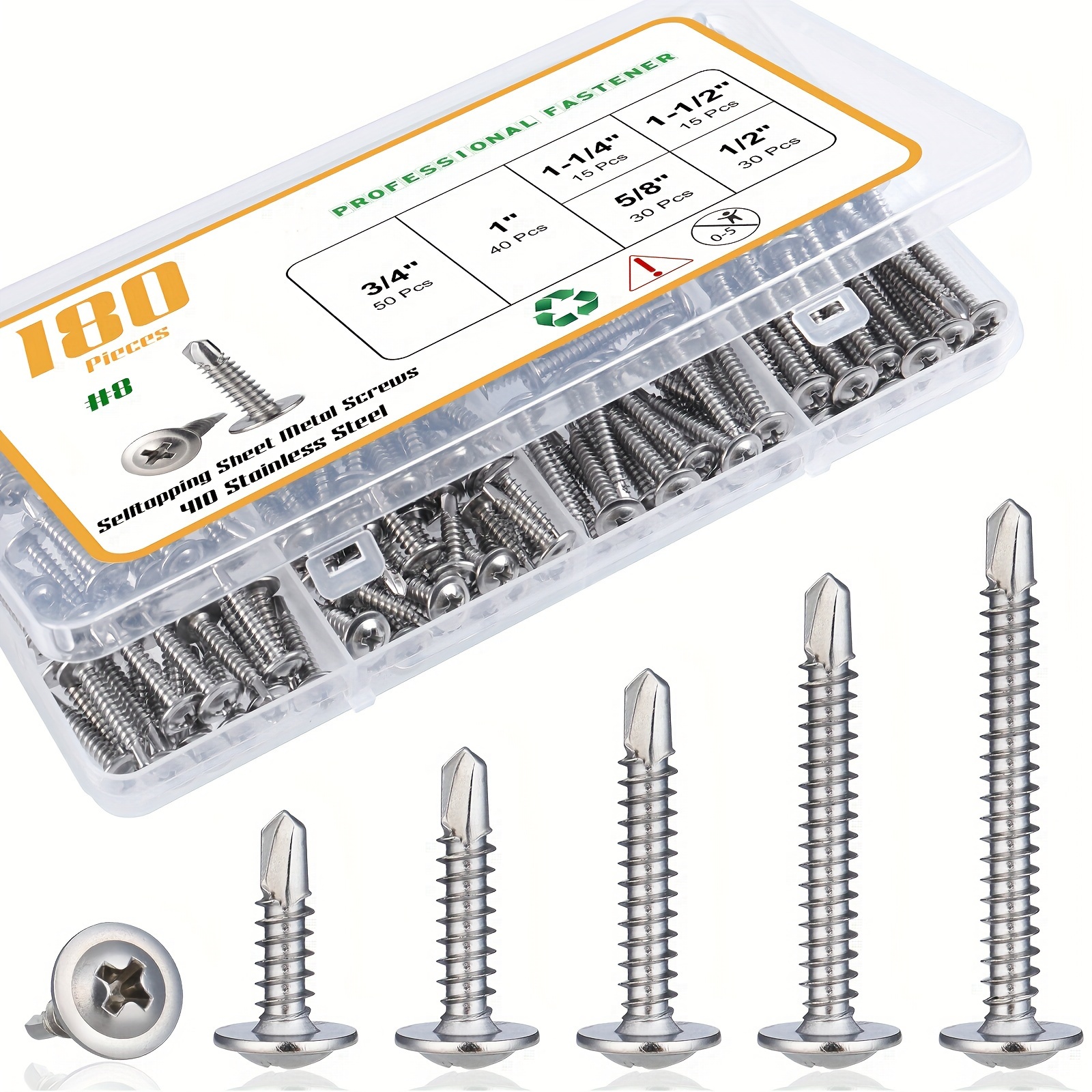 TORNILLO AUTOPERFORANTE MADERA-METAL, SBS A2