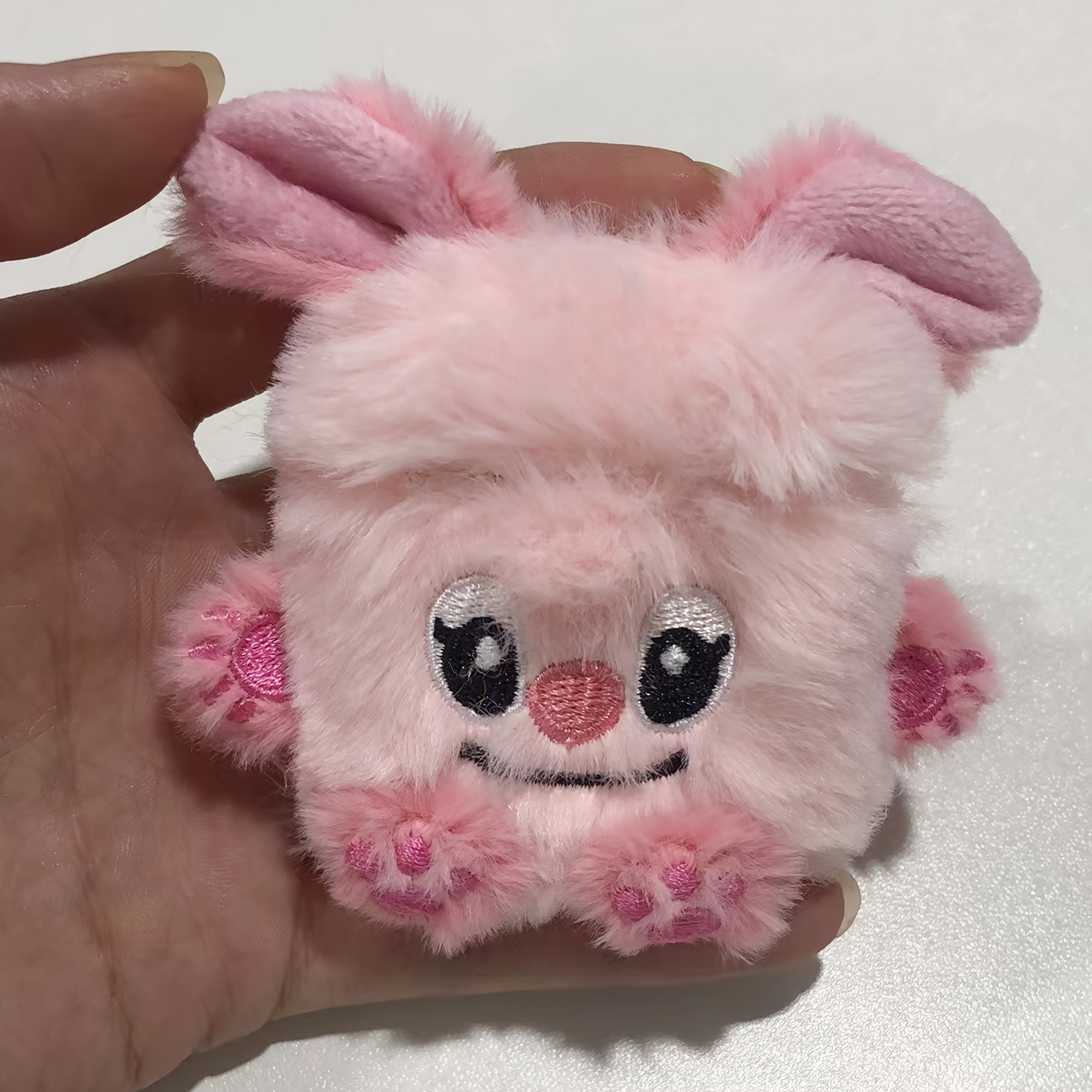 

Cartoon Cute Monster Plush Earphone Covers For Airpods 1/2/3, - Tpu Material, Soft Furry Protective Earpads For Girls And Couples - New Style
