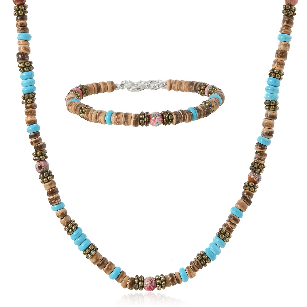 2pcs Beaded Necklace Bohemian Style Hot Selling Travel Vacation Trend