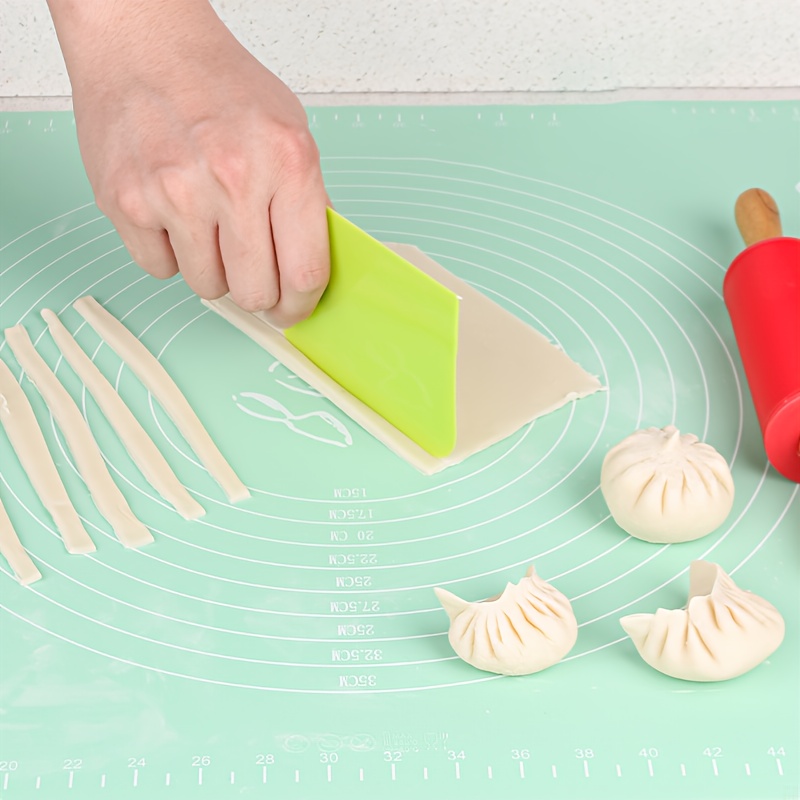 

1pc Silicone Mat For Rolling Dough, Baking And Dumpling Preparation Thickened Household Non-slip Pastry Board, Kitchen Supplies