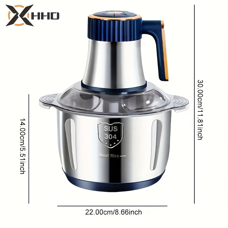 kitchen artifact 5l large capacity multifunctional meat grinder minces meat   vegetables dough supplementary food stir ginger and garlic 500w powerful motor   adjustment easy disassembly and washing   and anti skid Product details 9