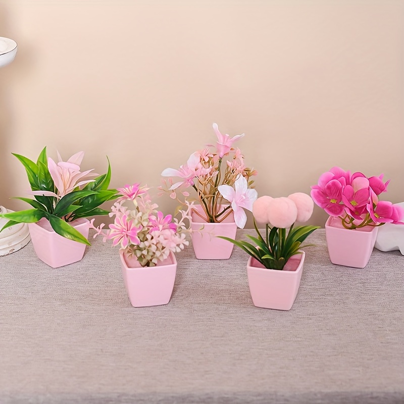 5pcs realistic mini artificial plants pots mini - Temu