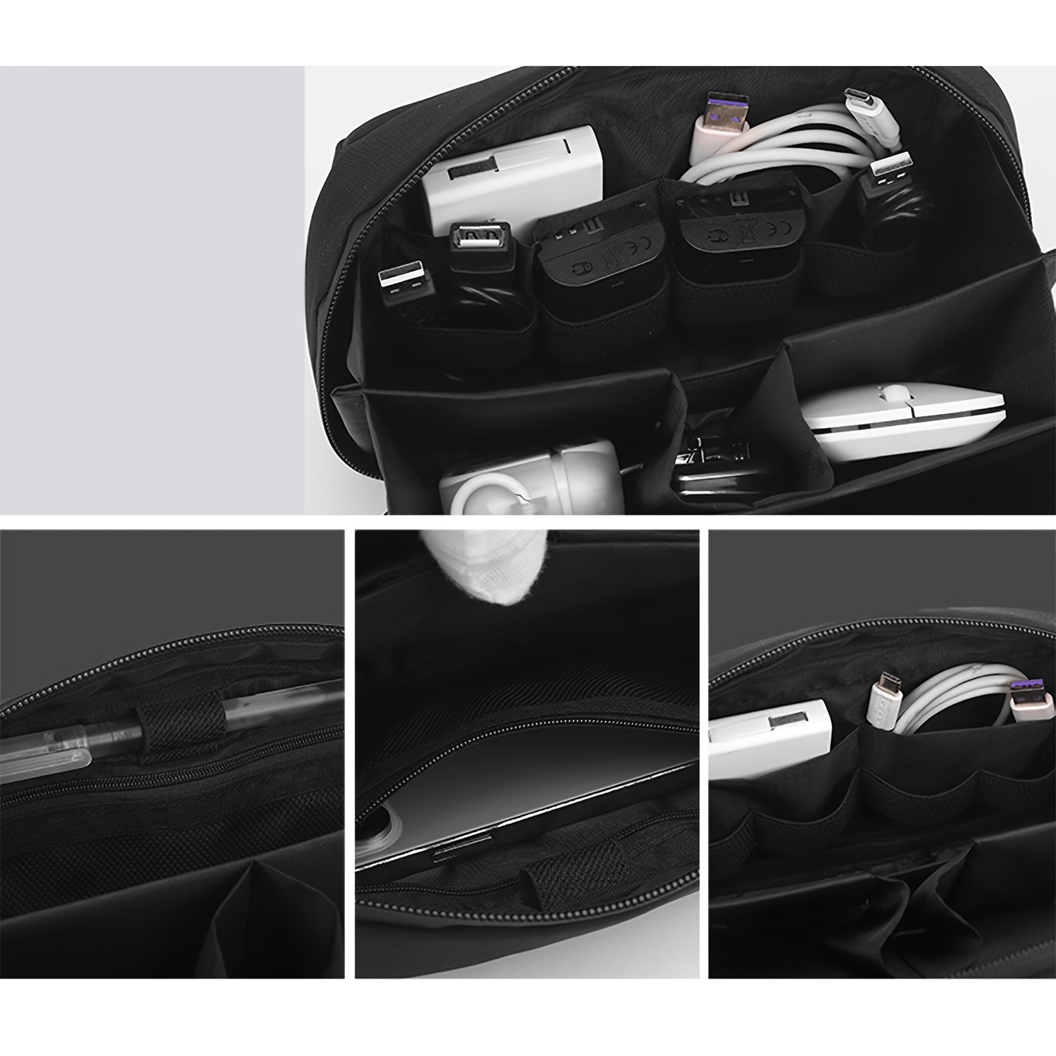 Packing Organizing Data Cable Storage Tech Pouch Organizer