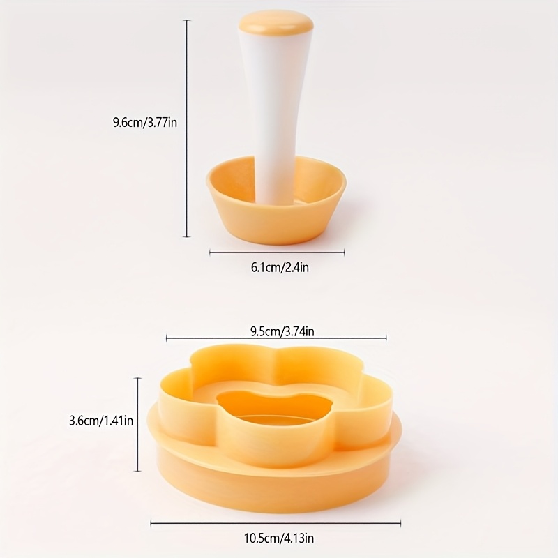 Image of 2/4pcs Plastic Baking Mold Set - Pastry Dough Press, Cupcake Molds, Cookie Press, Rice Ball Maker, Baking Tools