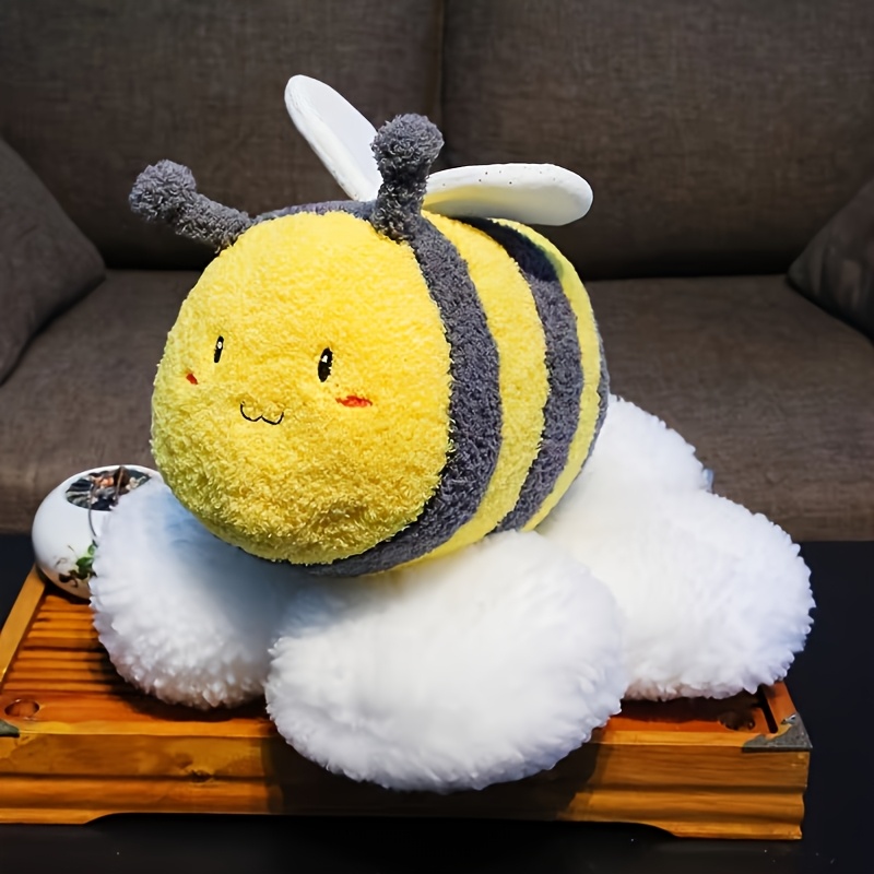 bee shaped pillow cute bee plush toy perfect Temu Ireland