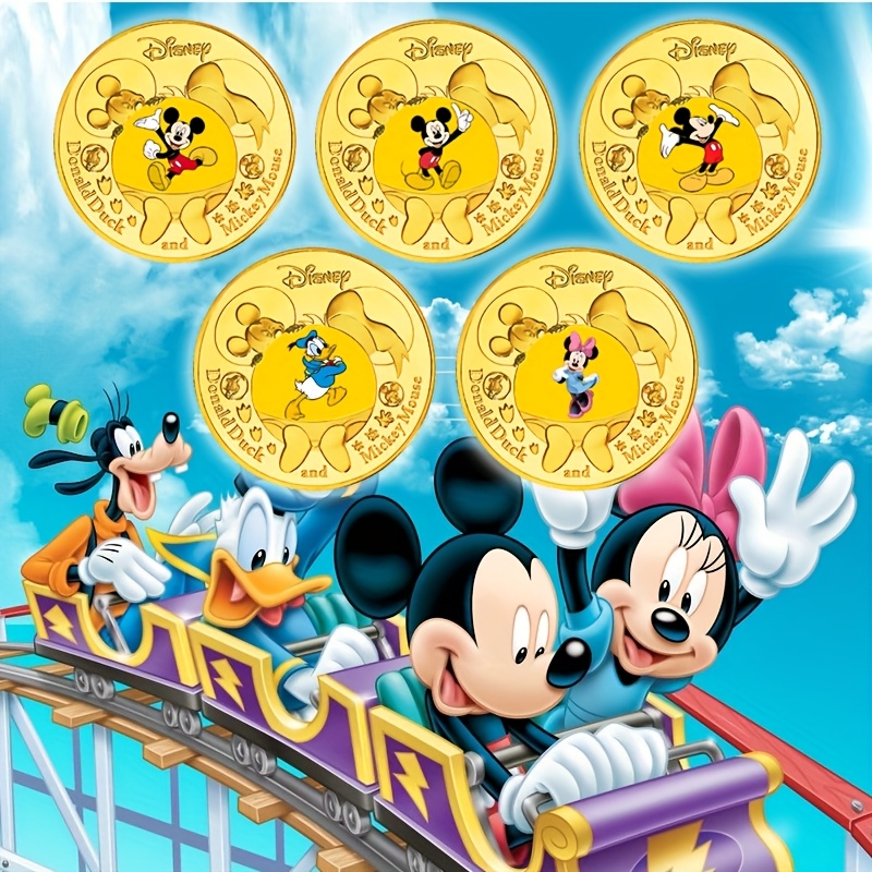 

Disney 1pc Donald Duck Commemorative Coin Suitable For Valentine's Day New Year's Thanksgiving Birthday Gift May 5 Holiday Party Supplies