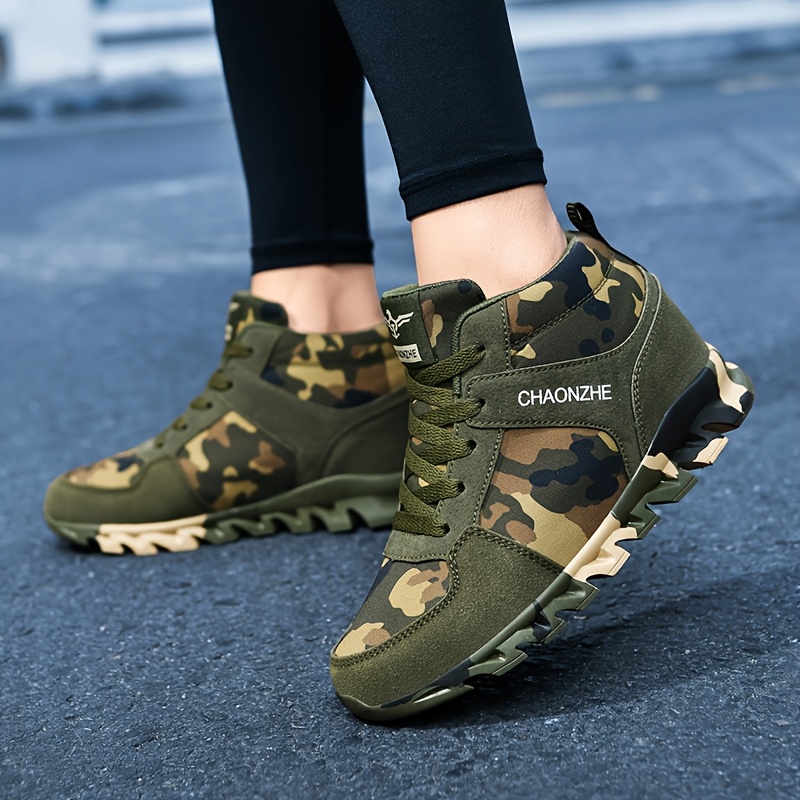 Walmart Casual Shoes Camo Tennis Shoes For Women Women's Sneakers Non-Slip Rubber Sole, Lace-Up Closure Gym, Casual  Everyday Sneakers Olive Green/Black Camo Pattern (Fabric Upper) For  Workout, Urban Streetwear, Gym Shoes, Workout Footwear,