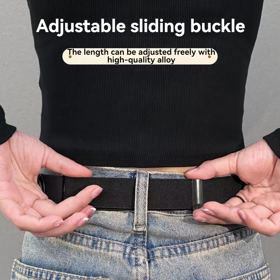 HAIRK Adjustable Elastic Waist Belt, Buckleless Invisible Design