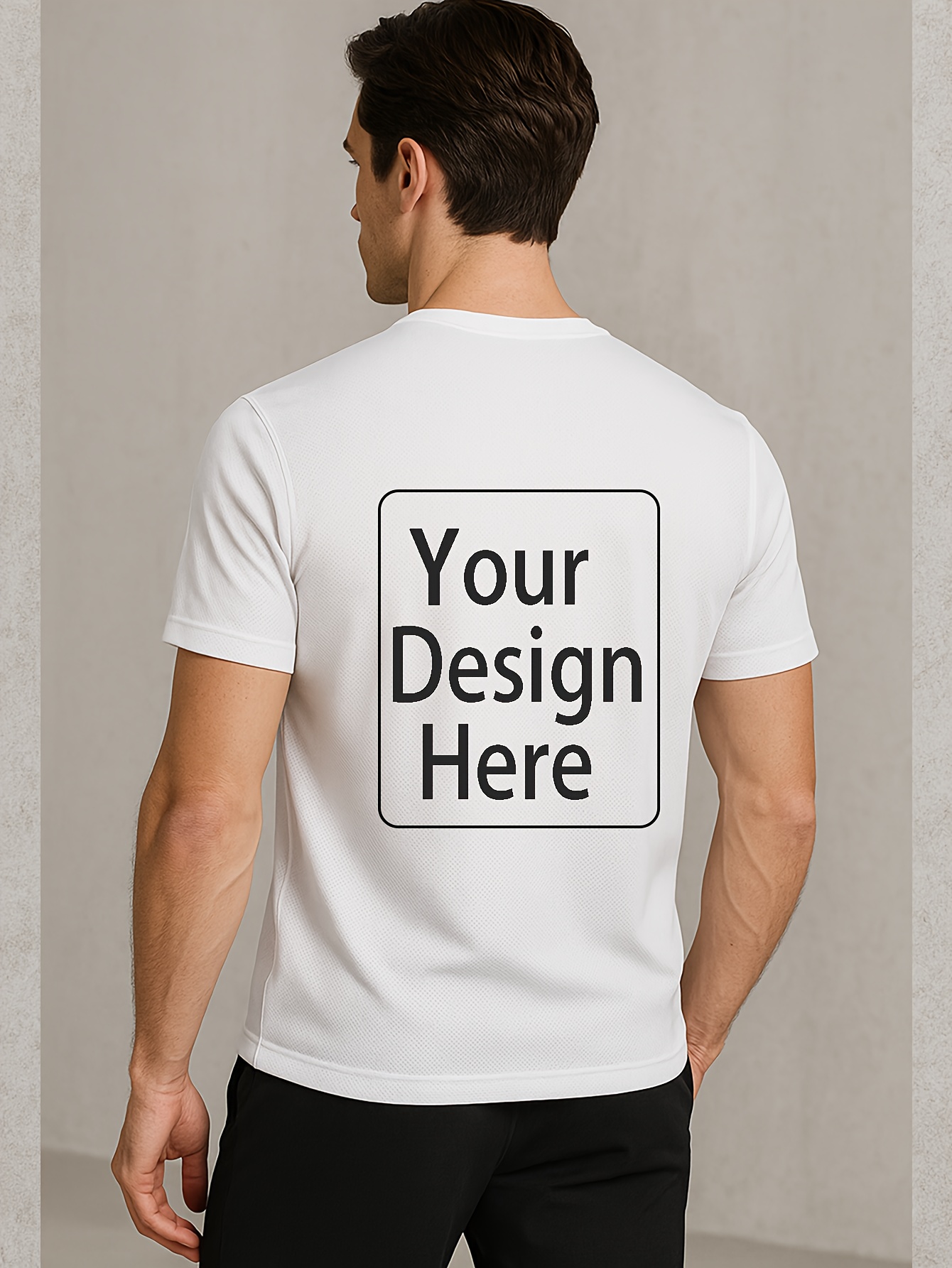 custom men's v neck quick dry t shirt personalized Temu United