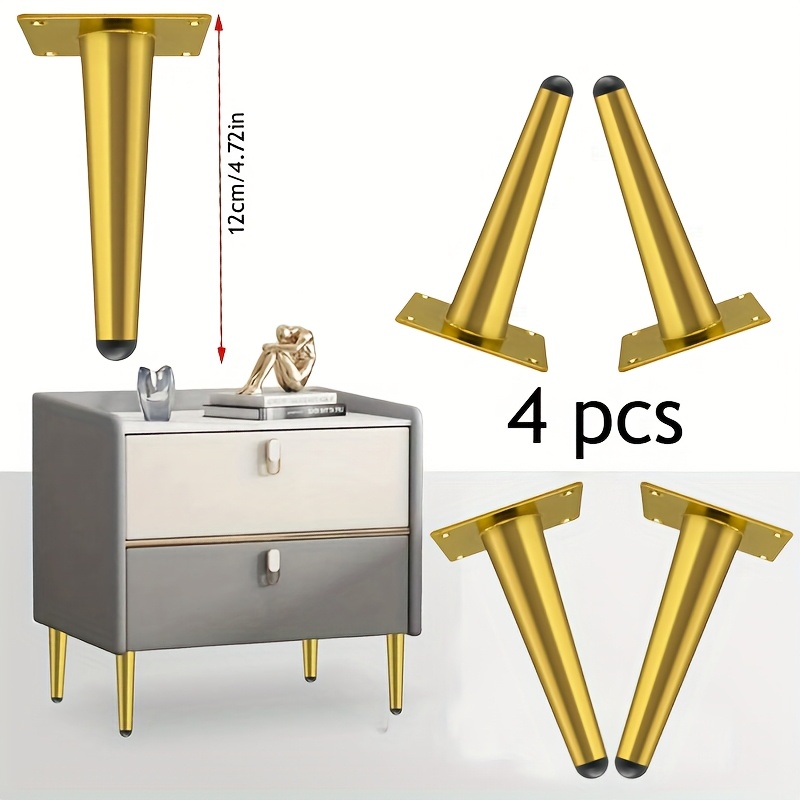 4 6 8 10pcs furniture legs conical metal legs matte - Temu Hungary