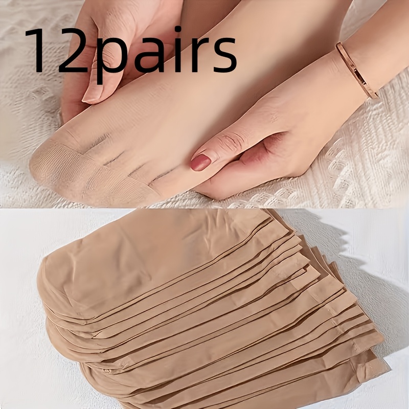 TEMU 12 di calze collant eleganti da donna - Calze a trasparenti, traspiranti ed elastiche, adatte per feste | Poliestere lavabile a , , opache per