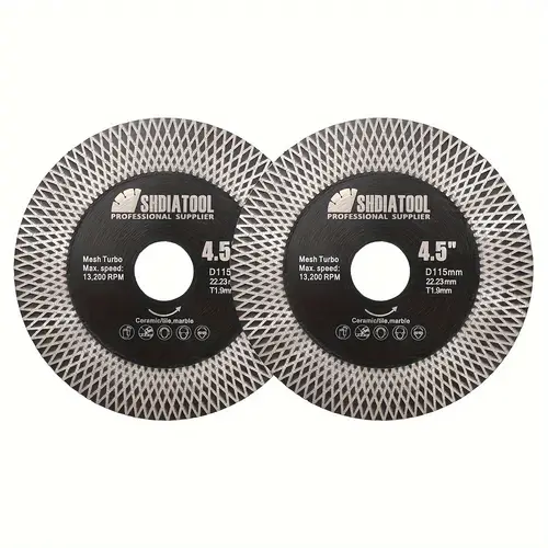 diamond tile saw blade 2pcs 115mm 4 5inch cutting disc for dry wet ceramic tile granite marble artificial stone