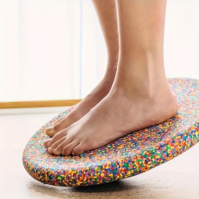 1pc colorful high index plastic balance board durable multifunctional for strength coordination and   ideal   equipment gym accessory coordination training   design sturdy construction 1