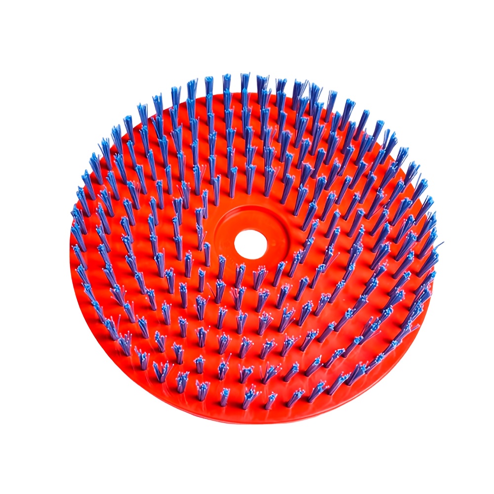 Image of Round Cleaning Brush Head, Replacement Brush Head For Lawn Mowers, Size 10 Inches, Garden Lawn Care Accessories, Suitable For Weeding And Cement Mortar