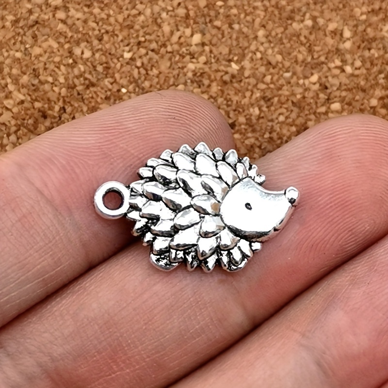 

Pendentif Charm Hedgehog Antique Argenté 14x22mm Pendentif DIY Boucles d'Oreilles Bracelets Accessoires Sacs Porte-clés Ornements Accessoires 8/16pcs