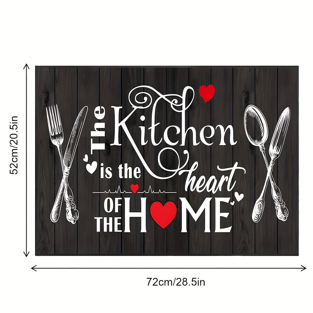 TEMU Extra Large Stove Cover 28.3x20.5 Inches - Featuring A "wood Grain Heart" Design, Non-slip Rubber Backing, Durable Stovetop Protector With