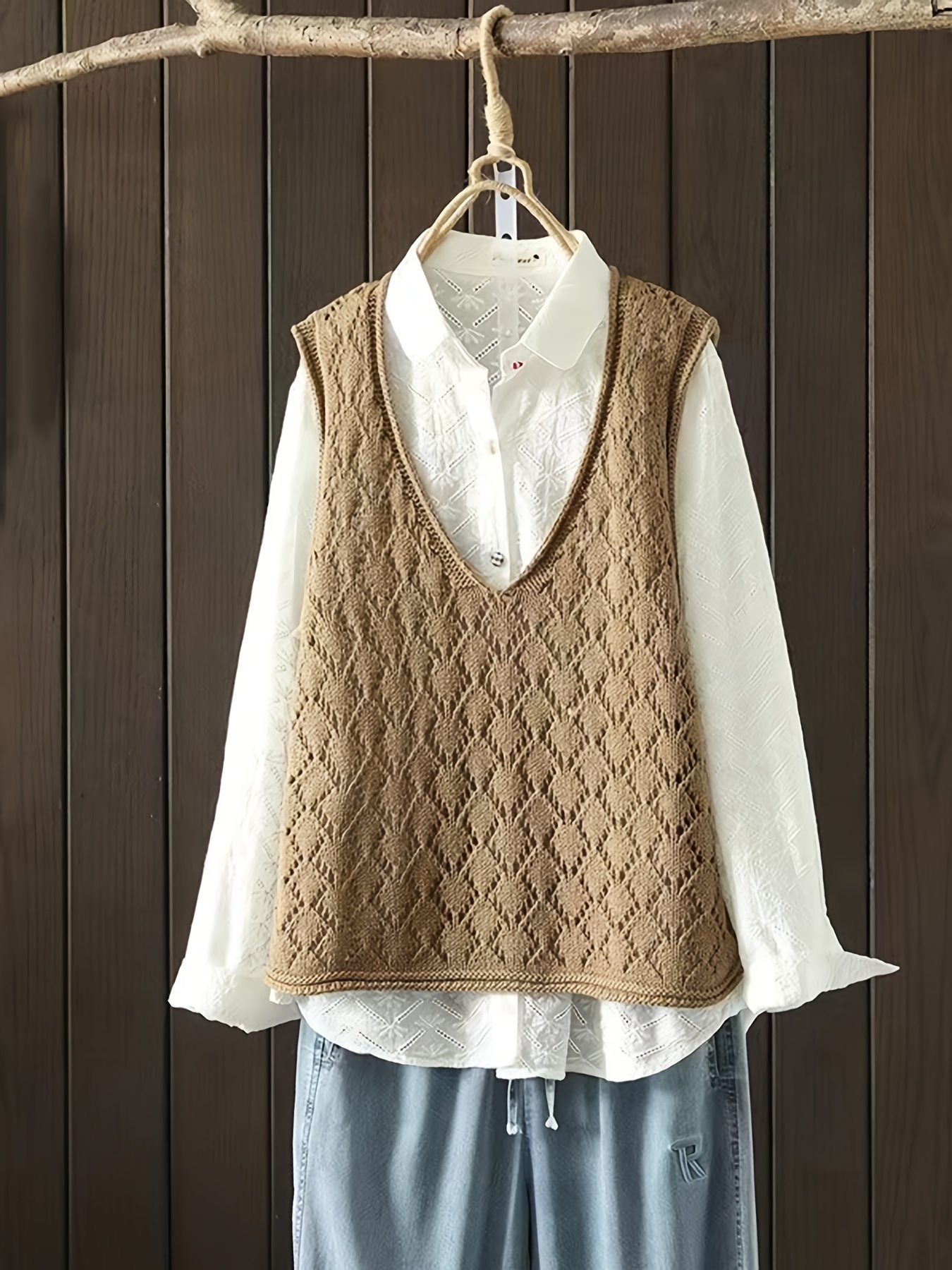 Dilgul Gilet Donna Estivo Con Colletto Giacca Leggera Senza Maniche Con Cerniera Con Tasche Blu S - Foto 6