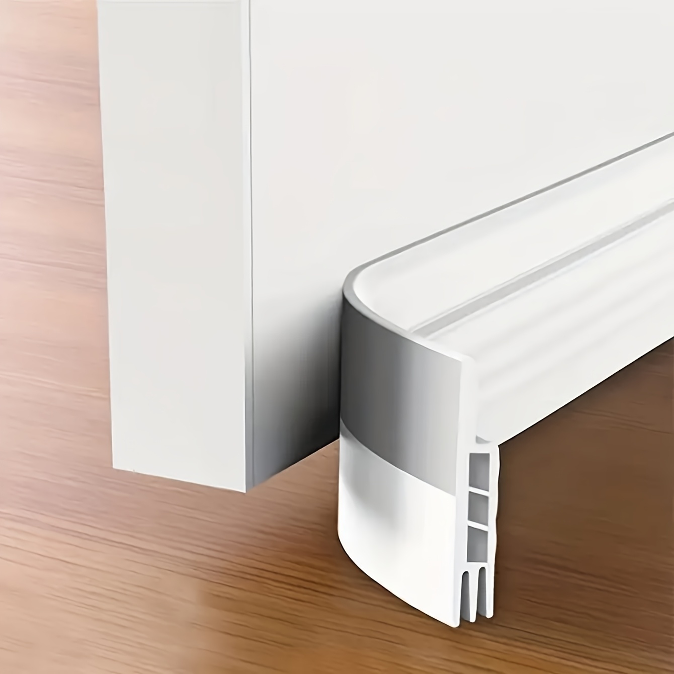 TEMU A 45mm Three-hole Door Draft Stopper, Designed For External And Internal Doors To Eliminate Drafts, Featuring Weather Sealing Strips, Noise And