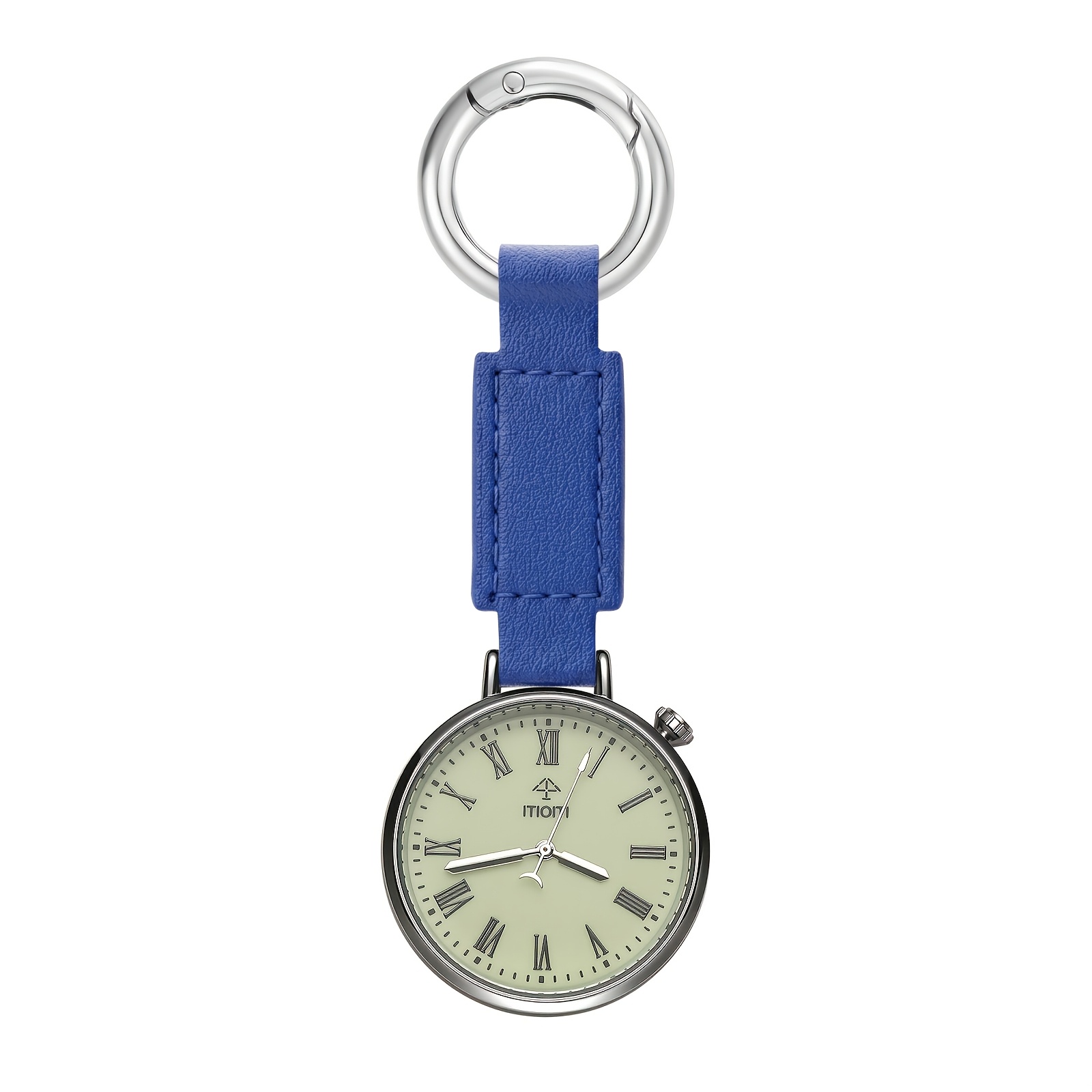 Image of 1pc Pocket Watch, Carabiner Watch, Keychain Watch, Nurse Watch, With Super Luminous, Perfect Gift For Boyfriend And Girlfriend