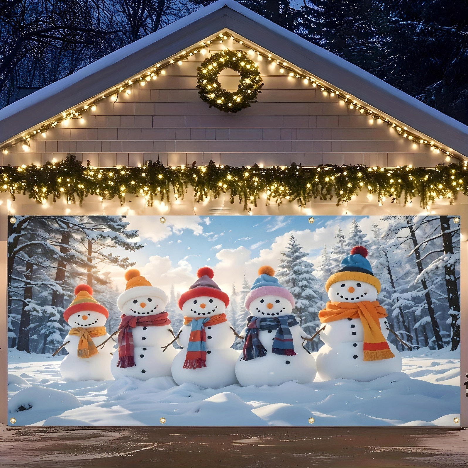 

1pc Snowmen Christmas , 13x6ft Decoration For , And