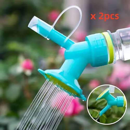 2 stück 2-in-1 gießdüse sonnenblume, automatischer bewässerer, gießflasche für gartenarbeit, getränkeflasche, bewässerungswerkzeuge für sukkulenten, zufällige farbe
