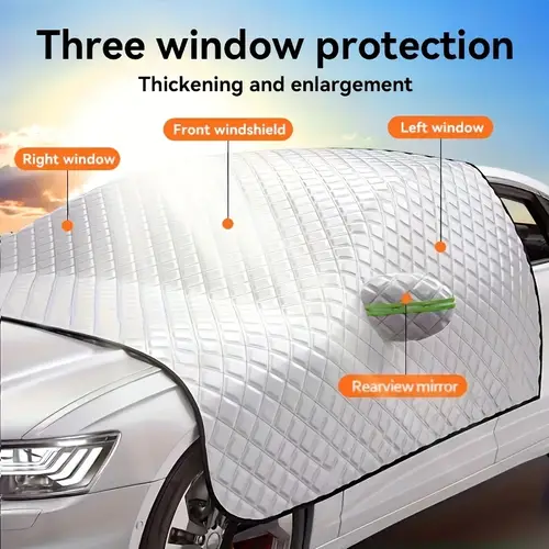 car windshield snow cover protection for uv frost wiper protector windproof sunshade cover for cars compact suv sunshade cover for cars windshield